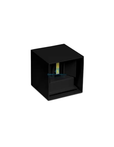 Applique murale LED Cubo 12W double émission 3000K anthracite IP65